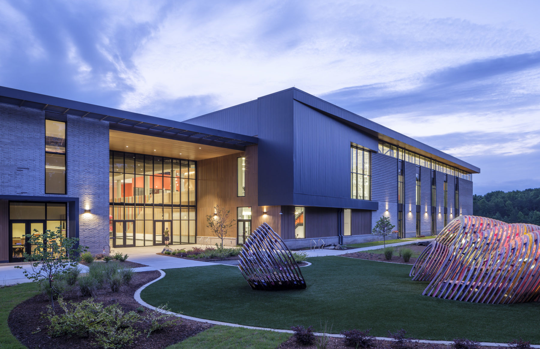 exterior dusk photo of building